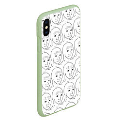 Чехол iPhone XS Max матовый I Know That Feel Bro, цвет: 3D-салатовый — фото 2