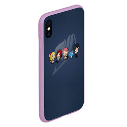 Чехол iPhone XS Max матовый Хвост Феи, цвет: 3D-сиреневый — фото 2