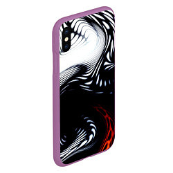 Чехол iPhone XS Max матовый Abrupt, цвет: 3D-фиолетовый — фото 2