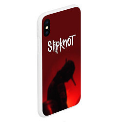 Чехол iPhone XS Max матовый Slipknot Shadows, цвет: 3D-белый — фото 2