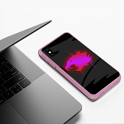 Чехол iPhone XS Max матовый CS:GO: iBUYPOWER Black Сollection, цвет: 3D-розовый — фото 2