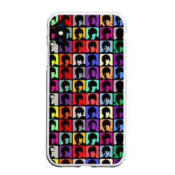 Чехол iPhone XS Max матовый The Beatles: pop-art