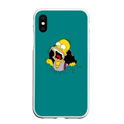 Чехол iPhone XS Max матовый Alien-Homer