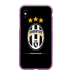 Чехол iPhone XS Max матовый Juventus: 3 stars