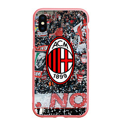Чехол iPhone XS Max матовый Milan FC