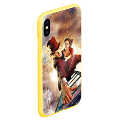 Чехол iPhone XS Max матовый Winter Dr Who, цвет: 3D-желтый — фото 2