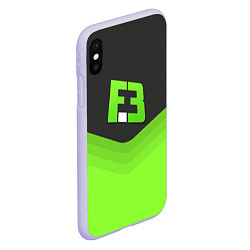 Чехол iPhone XS Max матовый FlipSid3 Uniform, цвет: 3D-светло-сиреневый — фото 2