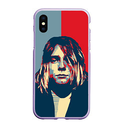 Чехол iPhone XS Max матовый Kurt Cobain