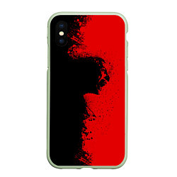 Чехол iPhone XS Max матовый Blood Rage, цвет: 3D-салатовый
