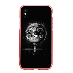Чехол iPhone XS Max матовый Взгляд на землю, цвет: 3D-баблгам