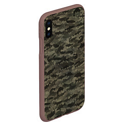 Чехол iPhone XS Max матовый Камуфляж рыбака, цвет: 3D-коричневый — фото 2