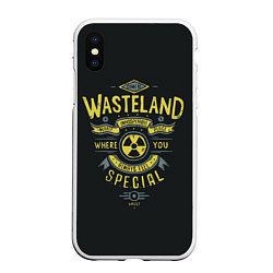 Чехол iPhone XS Max матовый Come to Wasteland, цвет: 3D-белый