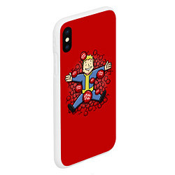 Чехол iPhone XS Max матовый Nuka Cola Paradise, цвет: 3D-белый — фото 2