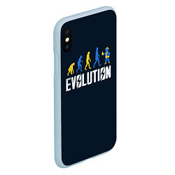 Чехол iPhone XS Max матовый Vault Evolution, цвет: 3D-голубой — фото 2