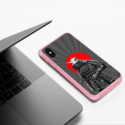 Чехол iPhone XS Max матовый Мертвый самурай, цвет: 3D-баблгам — фото 2
