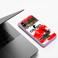 Чехол iPhone XS Max матовый CS:GO Roll Cage, цвет: 3D-сиреневый — фото 2