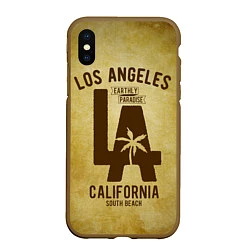Чехол iPhone XS Max матовый Лос-Анджелес