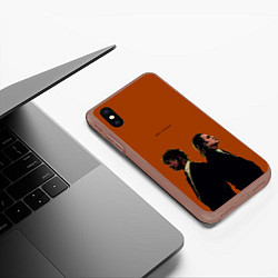 Чехол iPhone XS Max матовый Pulp Fiction, цвет: 3D-коричневый — фото 2