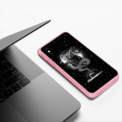 Чехол iPhone XS Max матовый Ночная сова, цвет: 3D-баблгам — фото 2