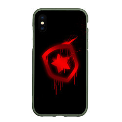 Чехол iPhone XS Max матовый Gambit: Black collection