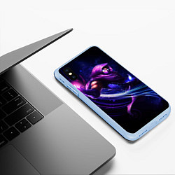 Чехол iPhone XS Max матовый Malzahar, цвет: 3D-голубой — фото 2