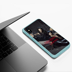 Чехол iPhone XS Max матовый Дневники вампира, цвет: 3D-мятный — фото 2