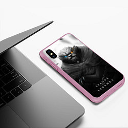 Чехол iPhone XS Max матовый Rengar LoL, цвет: 3D-розовый — фото 2