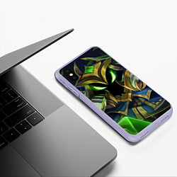 Чехол iPhone XS Max матовый Вейгар, цвет: 3D-светло-сиреневый — фото 2