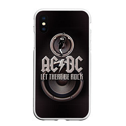 Чехол iPhone XS Max матовый AC/DC: Let there be rock