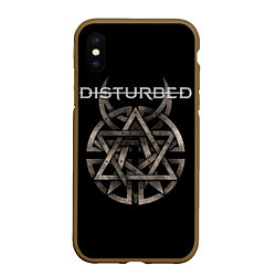 Чехол iPhone XS Max матовый Disturbed Logo