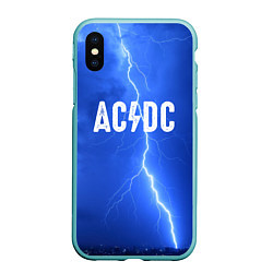 Чехол iPhone XS Max матовый AC/DC: Lightning