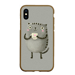 Чехол iPhone XS Max матовый Cat Love Kill