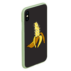 Чехол iPhone XS Max матовый XXX Banana, цвет: 3D-салатовый — фото 2