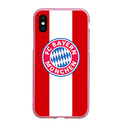 Чехол iPhone XS Max матовый Bayern FC: Red line