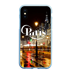 Чехол iPhone XS Max матовый Night Paris