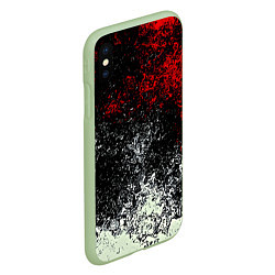 Чехол iPhone XS Max матовый Взрыв красок, цвет: 3D-салатовый — фото 2