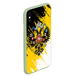 Чехол iPhone XS Max матовый Имперский флаг и герб, цвет: 3D-салатовый — фото 2