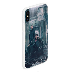 Чехол iPhone XS Max матовый Шерлок и Ватсон, цвет: 3D-белый — фото 2