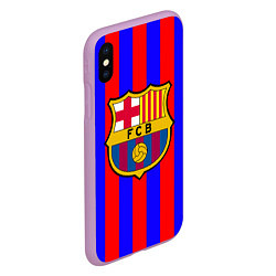 Чехол iPhone XS Max матовый Barca FCB Club, цвет: 3D-сиреневый — фото 2