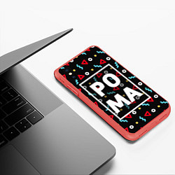 Чехол iPhone XS Max матовый Рома, цвет: 3D-красный — фото 2