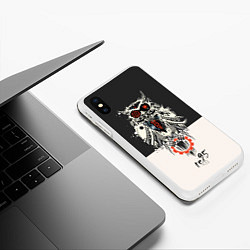 Чехол iPhone XS Max матовый TDD Owl 95, цвет: 3D-белый — фото 2