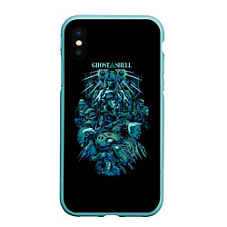 Чехол iPhone XS Max матовый Ghost In The Shell 7, цвет: 3D-мятный