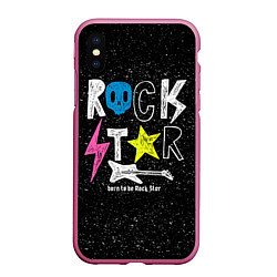 Чехол iPhone XS Max матовый Rock Star