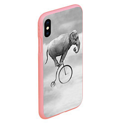 Чехол iPhone XS Max матовый Hipster Bike, цвет: 3D-баблгам — фото 2