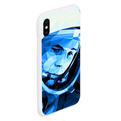 Чехол iPhone XS Max матовый Gagarin Art, цвет: 3D-белый — фото 2