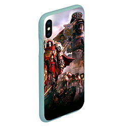 Чехол iPhone XS Max матовый Warhammer 40k: Angelos, цвет: 3D-мятный — фото 2