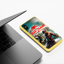 Чехол iPhone XS Max матовый Dead Island, цвет: 3D-желтый — фото 2