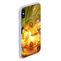 Чехол iPhone XS Max матовый Destiny 2, цвет: 3D-светло-сиреневый — фото 2
