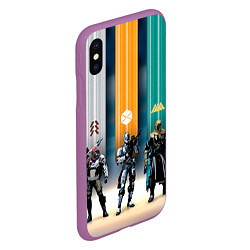 Чехол iPhone XS Max матовый Destiny 8, цвет: 3D-фиолетовый — фото 2