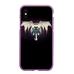 Чехол iPhone XS Max матовый Destiny 9, цвет: 3D-фиолетовый